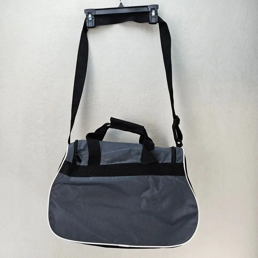 ADIDAS DIABLO SMALL II DUFFEL BAG ONIX GREY BLACK WHITE GYM TREVEL BAG NWT